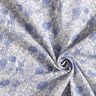Double Gauze/Muslin blue flowers – white/brilliant blue,  thumbnail number 3