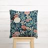 Decor Fabric Jacquard vintage flowers – petrol/dark red,  thumbnail number 6