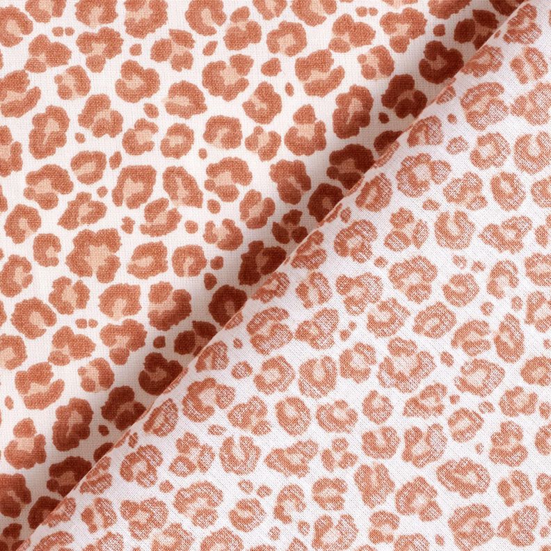 Cotton Cretonne small leopard print – ivory/copper,  image number 4