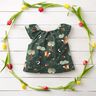 Cotton Poplin Happy Woodland Animals – dark green/peach orange,  thumbnail number 6