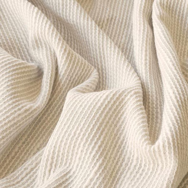 Curtain Fabric Woven Texture 300 cm – light beige,  image number 8