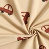 French Terry large retro cars &ndash; cream,  thumbnail number 3