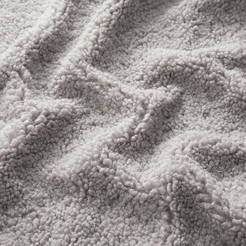 Teddy fur upholstery fabric – light grey,  image number 2