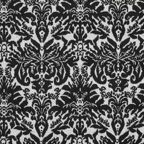 jacquard jersey ornaments – metallic silver/black, 