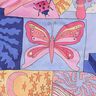 Cotton Poplin Little Creatures Digital Print | Nerida Hansen – coral/blue lilac,  thumbnail number 2