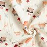 Double Gauze/Muslin Woodland animal heads Digital Print – offwhite,  thumbnail number 3