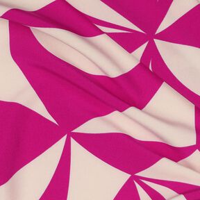 stretch blouse fabric geometric| Poppy Fabrics – purple/cashew, 