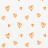 Cotton Jersey watercolour hearts Digital Print – ivory/light orange,  thumbnail number 1