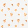 Cotton Jersey watercolour hearts Digital Print – ivory/light orange,  thumbnail number 1