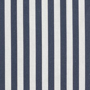 Cotton Cretonne maritime stripe – blue-black/light taupe, 