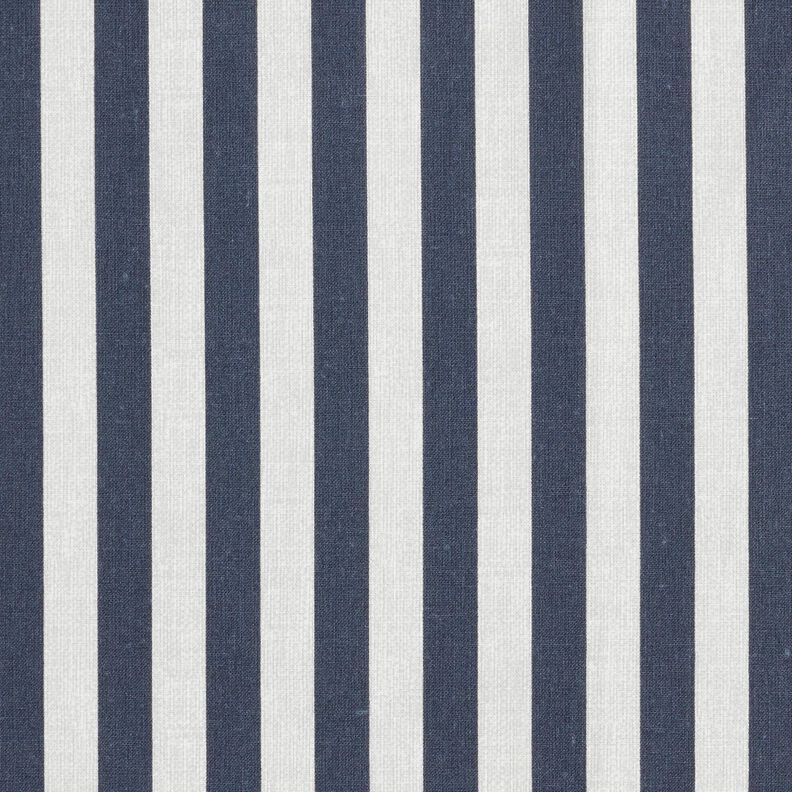 Cotton Cretonne maritime stripe – blue-black/light taupe, image number 1