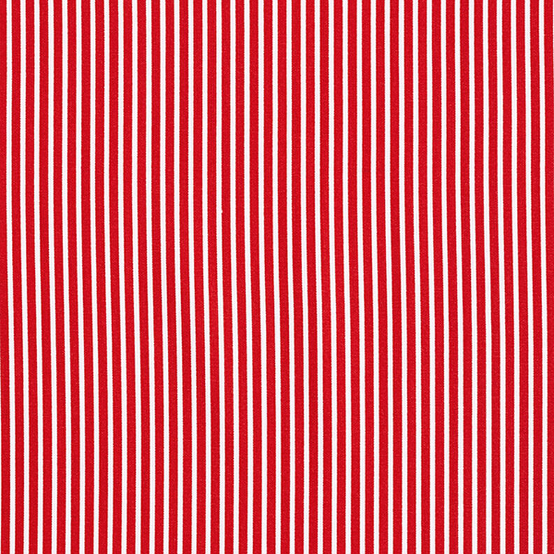 Cotton Poplin Stripes – red/white,  image number 1