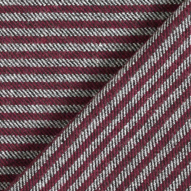 striped trouser fabric – merlot/grey,  image number 4