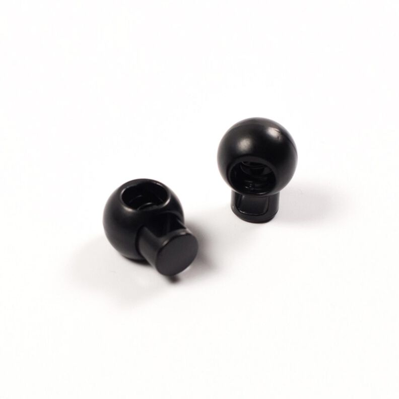 Cord Stopper Ball [2 pieces] – black,  image number 1
