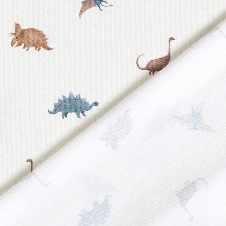 GOTS Cotton Jersey happy dinosaurs Digital Print – ivory,  image number 4