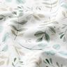 GOTS Cotton Jersey Mini watercolour branches digital print – white/pale mint | Remnant 70cm,  thumbnail number 2