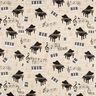 Decor Fabric Half Panama grand piano and sheet music – natural/black,  thumbnail number 1