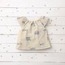 Double Gauze/Muslin embroidered fish | Poppy Fabrics – offwhite/royal blue,  thumbnail number 8