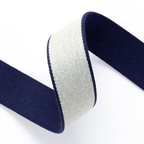 Belt Webbing [ 3,5 cm ] – navy blue/grey, 