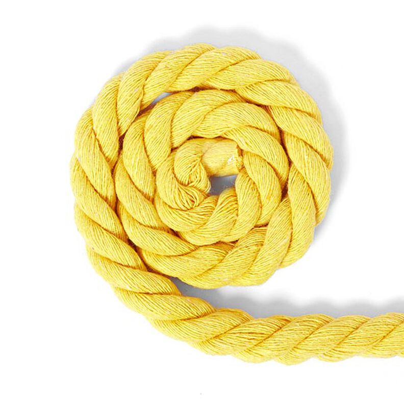 Cotton cord [Ø 14 mm] 8 - yellow,  image number 1