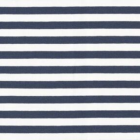 French Terry Yarn-Dyed Stripes – offwhite/navy blue, 