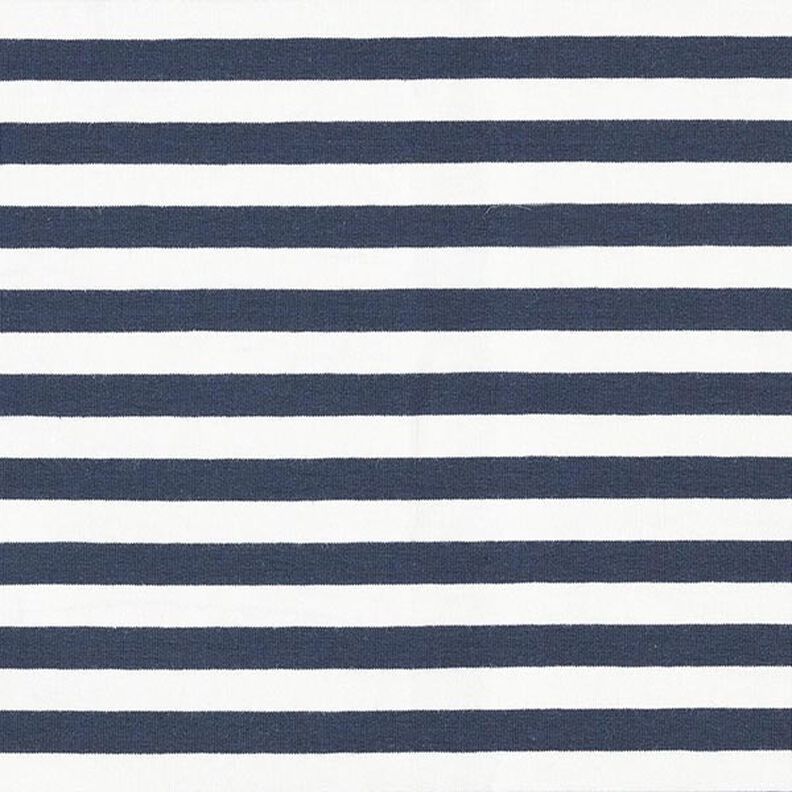 French Terry Yarn-Dyed Stripes – offwhite/navy blue,  image number 1