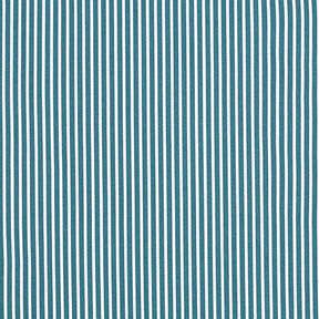 Cotton Poplin Stripes – petrol/white, 