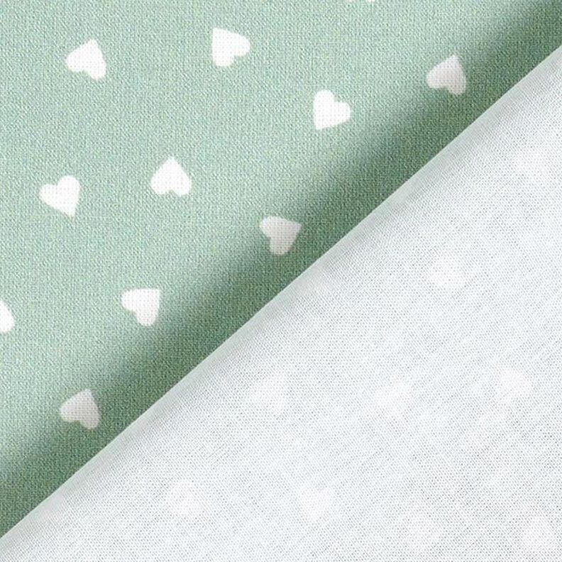 Scattered hearts organic cotton poplin – reed,  image number 4
