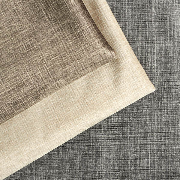 Upholstery Fabric Velvety Woven Look – dark beige,  image number 4