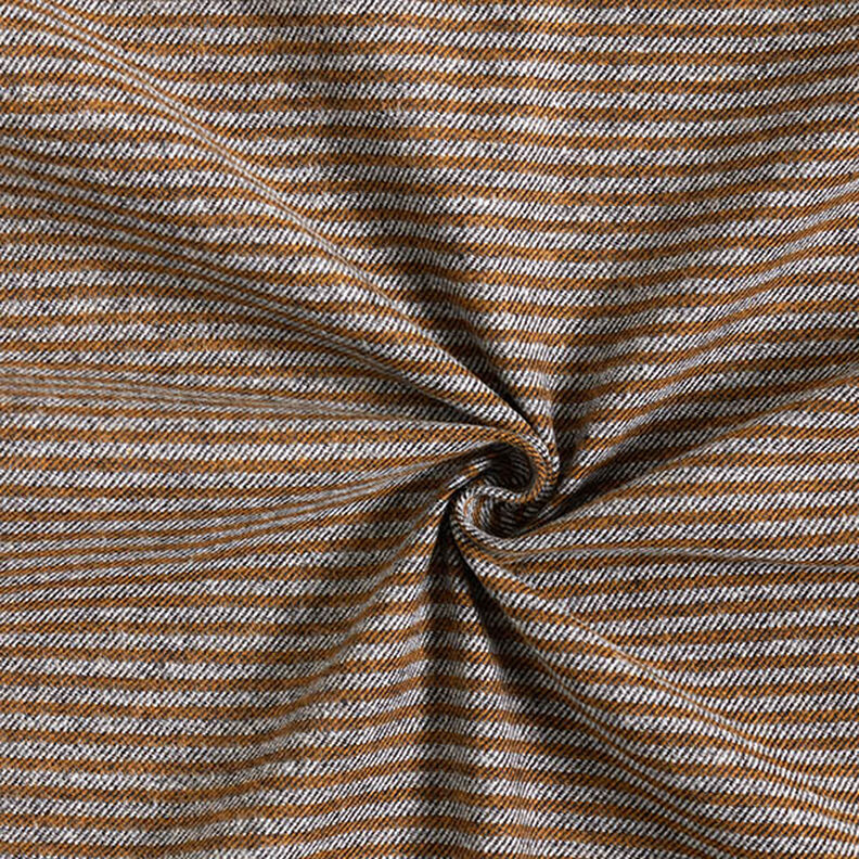 striped trouser fabric – caramel/grey,  image number 3