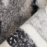 abstract stripes faux fur – offwhite/midnight blue,  thumbnail number 4