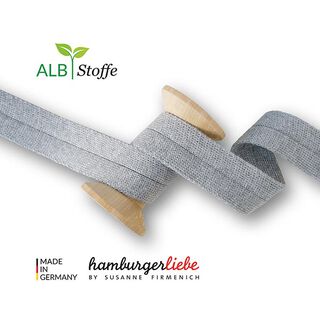 Edge Me Organic Bias Binding [ 3,2 cm ] | Albstoffe – grey, 