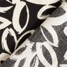 Viscose crepe painted Hawaiian flowers – black/ivory,  thumbnail number 4