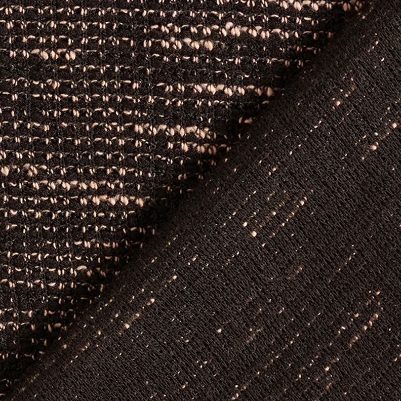 Mottled bouclé knit – black/beige,  image number 4