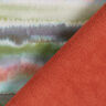 watercolour stripes softshell fabric – terracotta,  thumbnail number 4