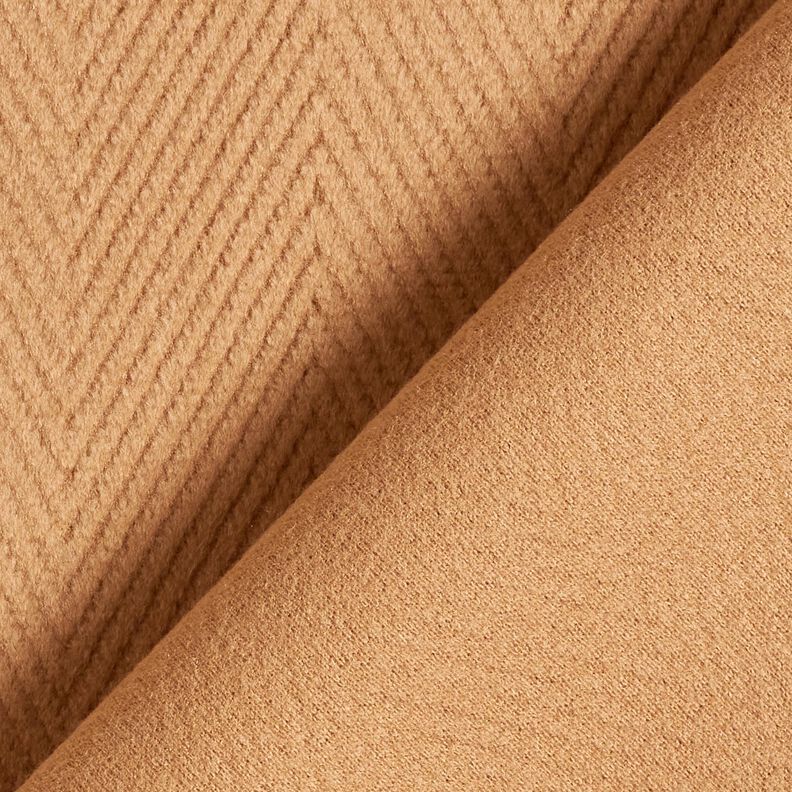 Coat Fabric wide herringbone – light brown, image number 3