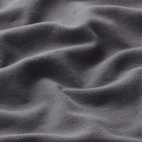 GOTS Cotton Ribbing | Tula – dark grey | Remnant 100cm, 