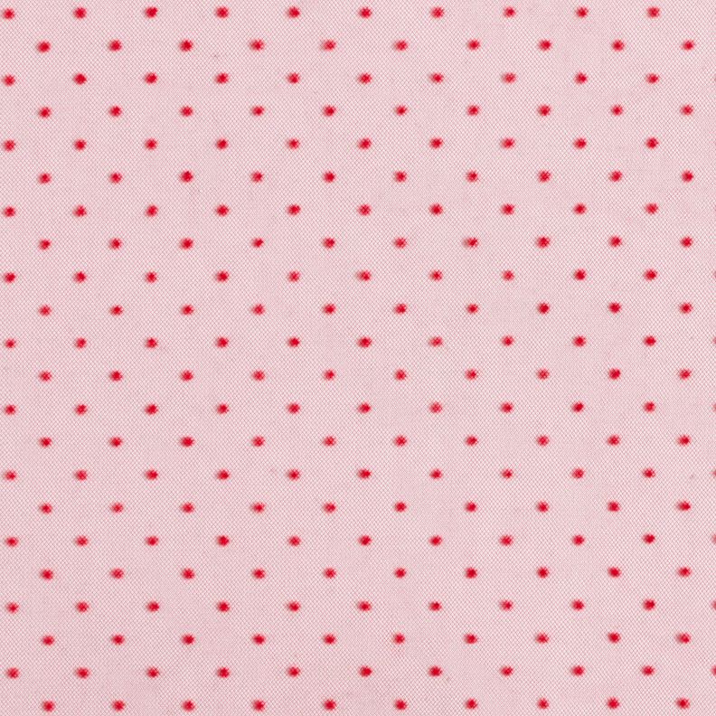 Tulle velvet dots – red,  image number 1