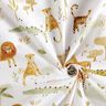 Cotton Poplin jungle animals Digital Print – white/anemone,  thumbnail number 3