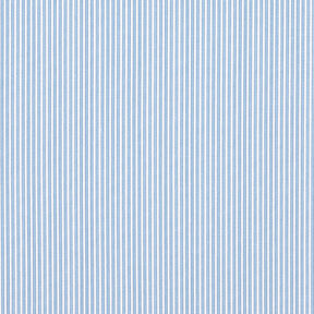 Narrow stripes stretch shirt fabric – white/light blue, 