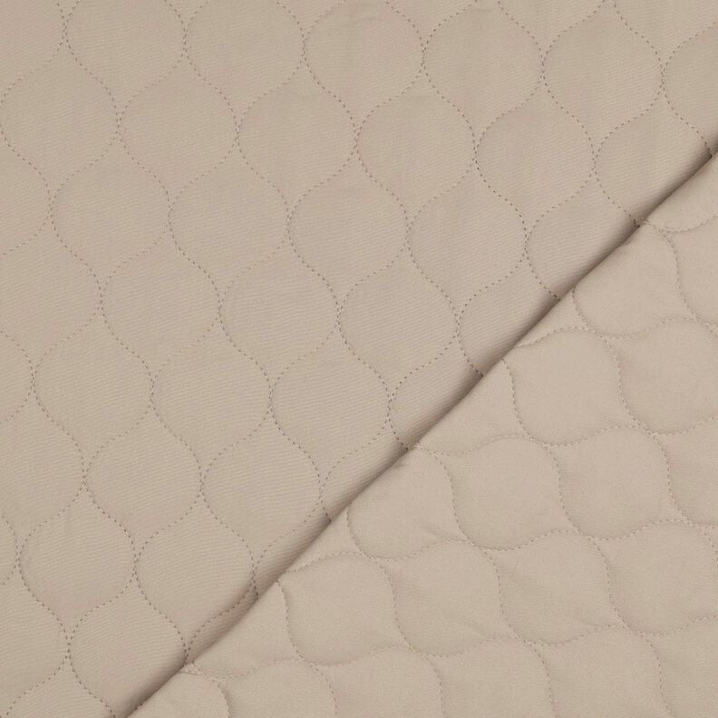 Quilted Fabric Circle Print | Poppy Fabrics – dark beige,  image number 4