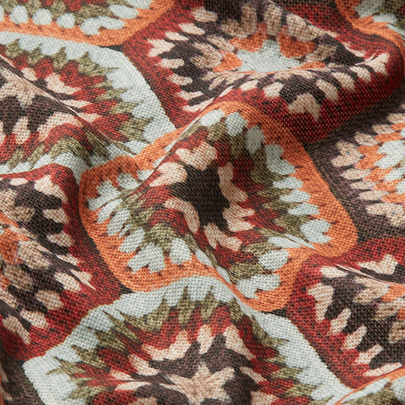Crochet Look Fine Knit – red/light blue,  image number 2