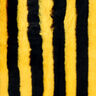 Faux fur, bee stripes – black/yellow,  thumbnail number 1