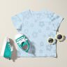 terry cloth jersey Flowers – silver blue,  thumbnail number 6