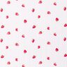 Double Gauze/Muslin watercolour strawberries Digital Print – white,  thumbnail number 1