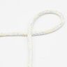 Cotton cord Lurex [Ø 5 mm] – white,  thumbnail number 1