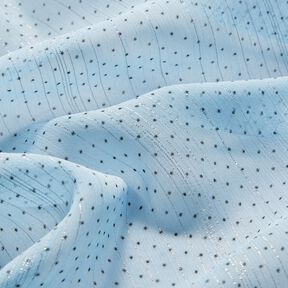 Glitter stripes and dots chiffon – light blue, 