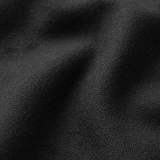 Recycled polyester coat fabric – black | Remnant 50cm, 
