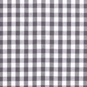 Cotton Vichy check 1 cm – pearl grey/white, 