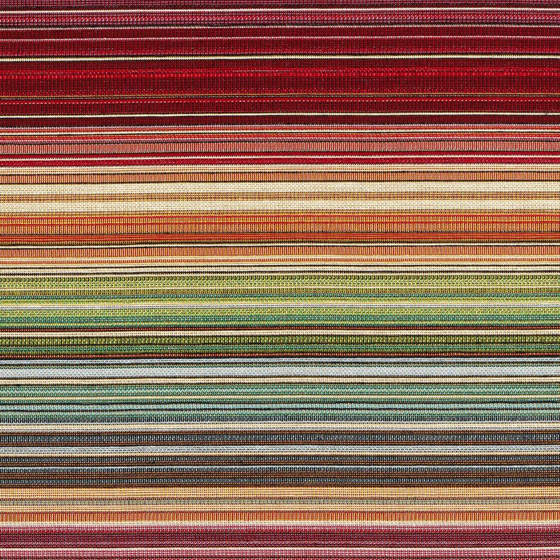 Decor Fabric Tapestry Fabric Rainbow Stripes &ndash; carmine/green,  image number 1